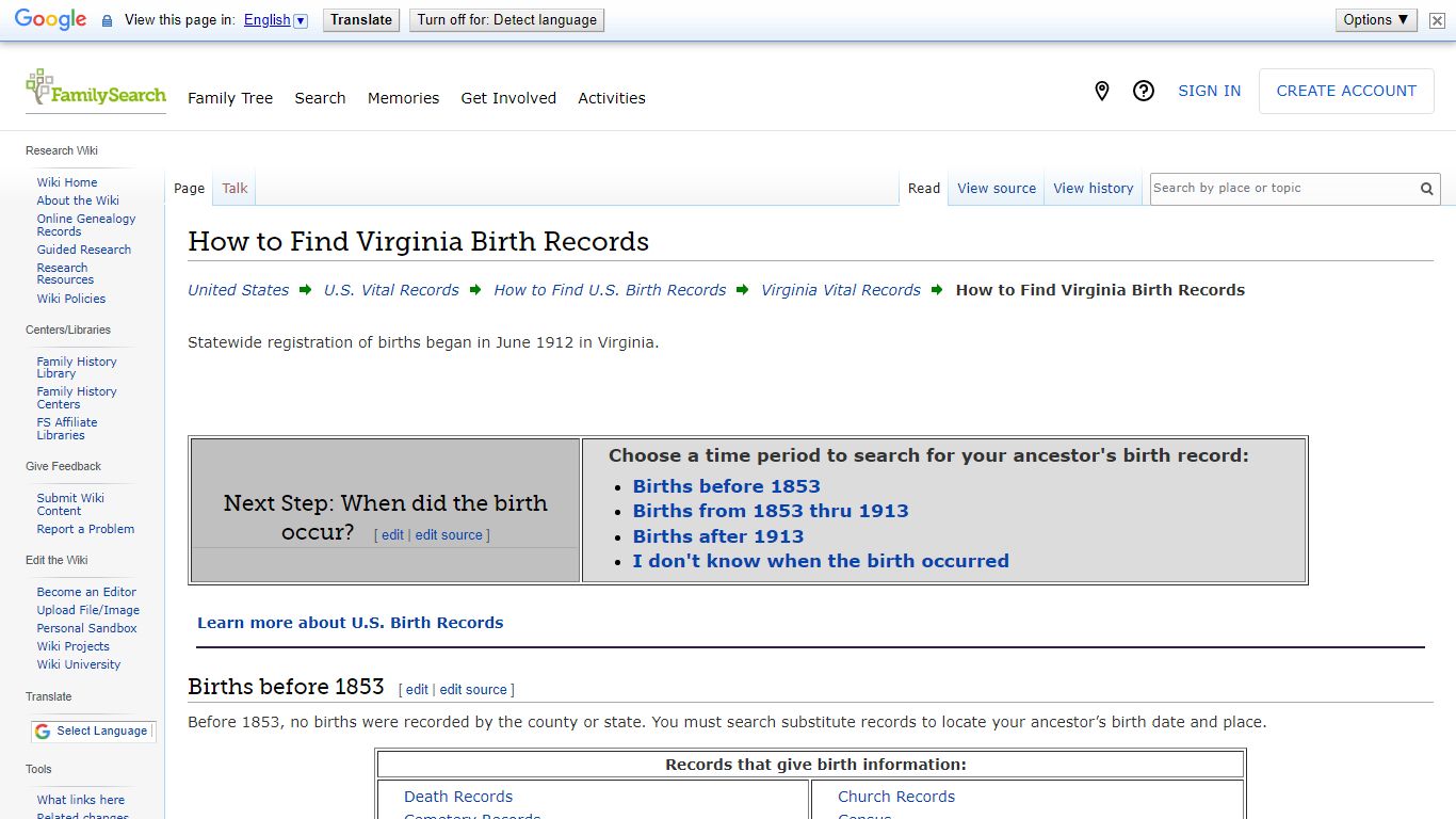 How to Find Virginia Birth Records • FamilySearch